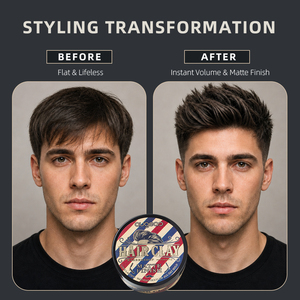 Argile coiffante pour hommes, finition mate naturelle premium, tenue forte, vente en gros - Product Image 4