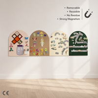 Tableau magnétique mural en feutre Uni-Felt pour enfants, salle de jeux, salle de classe, usage domestique - Tableau de dessin Montessori