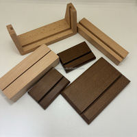 Porte-cartes en bois de hêtre Base d'affichage Café Table Numéro Stands Nom Carte Titulaire de stockage pour mariage