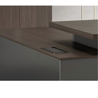 Meubles de bureau commerciaux en bois au design moderne, bureau de direction pour président, directeur général, directeur exécutif