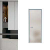 Porte intérieure en nid d'abeille tout aluminium sans formaldéhyde, étanche, anti-moisissure, résistante aux rayures, porte de remplacement pour salle de bain