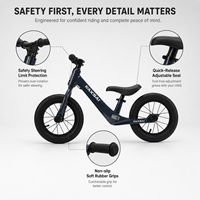 Vélo d'équilibre ultraléger pour enfants, 12 pouces, cadre en alliage de magnésium, vélo d'entraînement pour tout-petits, développement des compétences de coordination