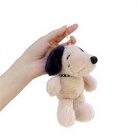 Porte-clés pendentif en peluche Snoopys, célébrité internet, en fourrure de vison de 4 pouces, cadeau d'anniversaire pour enfants, poupée mignonne, vente en gros