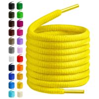 Lacets ovales épais unisexes personnalisés OEM, colorés - Lacets de chaussures en polyester tressé durables pour baskets de sport, chaussures de sport (Vendu