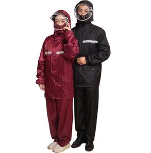 Precio <span class=keywords><strong>de</strong></span> fábrica Biker Rain Suit Adultos Bike Motorcycle Riders Capa <span class=keywords><strong>de</strong></span> <span class=keywords><strong>lluvia</strong></span> reflectante Trabajo al aire libre Impermeable <span class=keywords><strong>para</strong></span> hombres Mujeres - Product Image 6