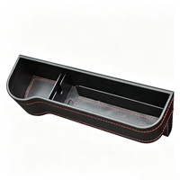 Nouvelle boîte de rangement pour l'espace entre les sièges de voiture, organisateur en cuir PU, boîte de rangement multifonctionnelle pour voiture