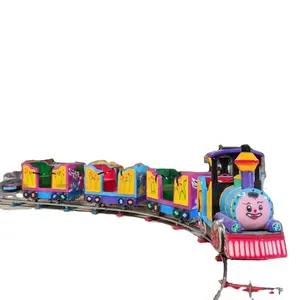 Indoor Shopping Mall Train Amusement Fiberglass CE Certificated Mini Electric Train for Kids Car 7 Players, Can Customized Also