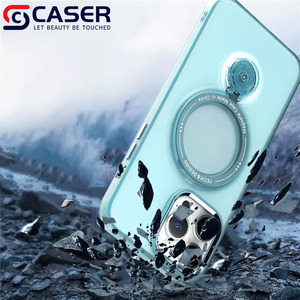 Chất lượng cao Matte Nhẫn Chủ từ trường hợp điện thoại màu rắn điện thoại di động bìa cho iPhone 16 14 máy ảnh Protector Hot Bán - Product Image 2