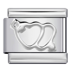 Module italien DIY Fashion Bangle Acier <span class=keywords><strong>Or</strong></span> Argent Estampage Motif Bracelet à breloques italien - Product Image 5