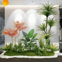 Arbre Bonsaï Artificiel en Pot en Plastique Décoration Intérieure Palmier pour Diwali Thanksgiving Ramadan Remise de Diplôme Saint-Valentin Fête des Pères