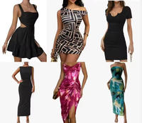 Soldes DJ : Lot de vêtements d'occasion décontractés pour femme, balles de vêtements mixtes pas chers en gros, crop tops sexy pour femme
