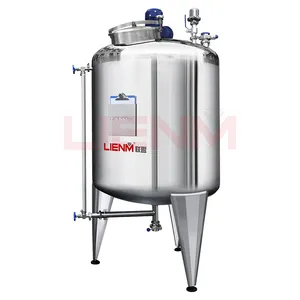 Réservoir en acier inoxydable pour réservoir de stockage de liquide industriel Réservoir de stockage de liquide de solution d'alcool 1000L avec agitateur automatique