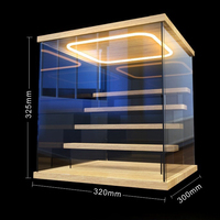 Vitrine d'exposition personnalisée en acrylique avec rétroéclairage LED pour bijoux, promotion, musée, stand de salon professionnel