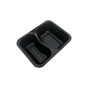 Hot Sale Disposable Microwaveable Ovenable In Flight Food Container Cpet Plastic Airline Baking Meal Tray
