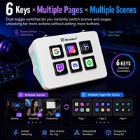 Clavier de raccourcis programmable MiraBox Mini Stream Controller Macro Pad pour la configuration de diffusion en direct sur OBS, Twitch et YouTube