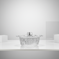Boîte d'emballage à emporter pour pique-nique extérieur, récipients en aluminium ronds épaissis, jetables, de qualité alimentaire PP, avec couvercle en aluminium, 1000 ml