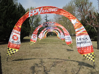Meilleur prix pour l'impression numérique Logo de taille personnalisée Arch Race Gate Banner