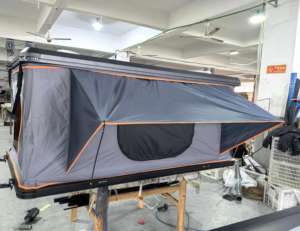 Tente <span class=keywords><strong>de</strong></span> <span class=keywords><strong>toit</strong></span> rigide en aluminium EM Factory pour camping 4x4, 2-3 personnes, grande réduction - Product Image 6