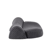 Oreiller ergonomique en mousse à mémoire de forme tricotée pour traction cervicale, décompression du cou, correction de la courbe C et soulagement de la douleur due à la posture tête penchée vers l'avant
