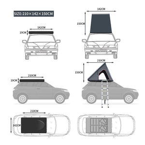 <span class=keywords><strong>Tenda</strong></span> da Tetto <span class=keywords><strong>per</strong></span> Auto Ultra-Sottile e Leggera in Alluminio, <span class=keywords><strong>Tenda</strong></span> Rigida da Campeggio <span class=keywords><strong>per</strong></span> Auto a Prezzo di Fabbrica - Product Image 6