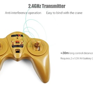 Huina 1572, Camión de Construcción de Control Remoto a Escala 1/14, 15 Canales, 2.4GHz, Grúa Torre Lista para Usar en Interiores y Exteriores, Cable USB - Product Image 4