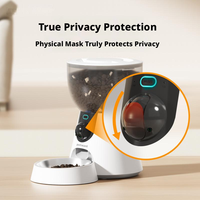 Distributeur automatique intelligent de nourriture pour chats 4L avec caméra HD 2K, application WiFi, couvercle de confidentialité pour chats et chiens, OEM ODM