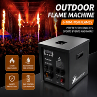 Machine à flamme d'extérieur étanche 1200W, hauteur de jet 6-8m, DMX512, verrouillage de sécurité, machine à feu au diesel pour concerts et événements sportifs