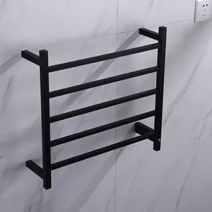 WANFAN 9006 Contemporary Sưởi Ấm Rack Khăn SUS304 Đen Khăn Điện Giá