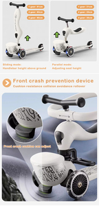 Patinete Plegable para Niños con Ruedas Grandes de PU Silenciosas, Patinete Ligero con Luces Magnéticas para Jugar al Aire Libre - Product Image 5