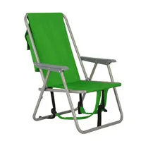 חיצוני מתכת נוח חוף קמפינג טיולים מתכוונן מתקפל כיסא עם גדול קיבולת תיק