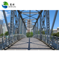 Pont en acier préfabriqué Q355B de conception moderne, passerelles piétonnes pour la construction de ponts