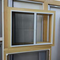 Moustiquaire plissée en polyester pour fenêtres et portes rétractables, vente chaude