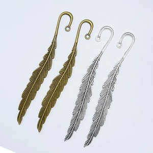 DIY Bead Charm Book Marks Clip Pendant Book Lovers <strong>Cool</strong> Cute Vintage Marker Metal Feather <strong>Bookmarks</strong> - Product Image 3