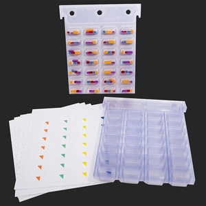 Factory Direct Disposable PET Cold Seal <b>7</b> Days Medicine Tray Clamshell Blister Packaging for Pills <b>Tablets</b> and Capsules - Product Image 4