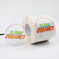 Stiker Logo Vinyl Perekat Kustom OEM ODM, Label Bulat Tahan Air, Daya Rekat Kuat untuk Kemasan Hadiah dan Kerajinan