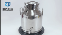 Réservoir de stockage de 25 L en acier inoxydable de qualité alimentaire, conteneurs de transport, mini seau mobile pour bière, boissons, vin, spiritueux