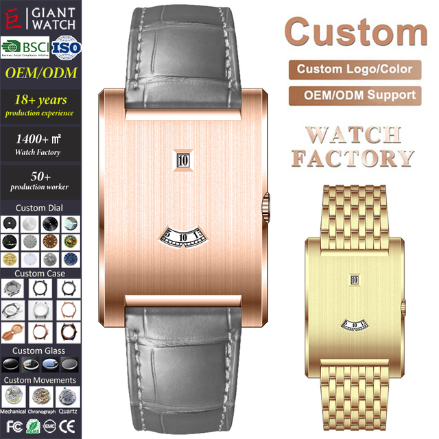 Minimalist Custom Watch ST1721 Movement Satin Finish Case Your Branding Watch Ultra Customizable Men Watch