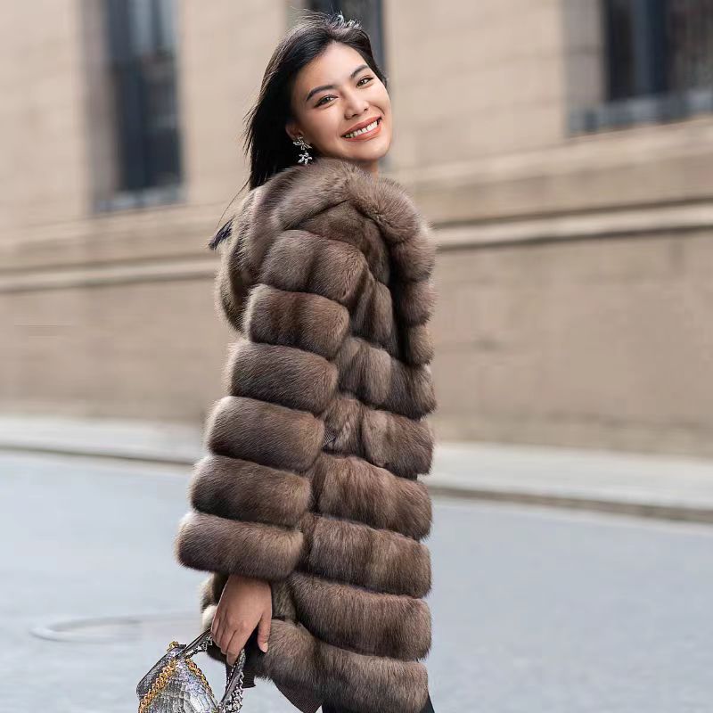 KB FUR 木下物産 セーブル毛皮と最高級ロシアンブロードテール毛皮 コート KB FUR 木下物産 セーブル毛皮と最高級ロシアンブロードテール