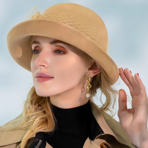 Женская шерстяная шляпа KDS111798: зимняя, в стиле «рыбак», с отворотом, модная, теплая, повседневная, для активного отдыха и путешествий - Product Image 4