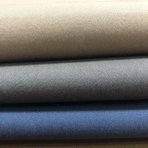 Factory customize 230gsm 97% cotton 3% spandex dyeing twill or chino pants fabric