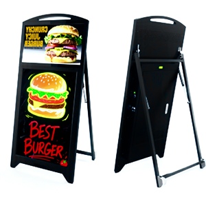 Señalización Digital de Pie con Pantalla LED de 21.5 Pulgadas y Android, con Pizarra de Escritura LED para Publicidad en Interiores, Tablero Fluorescente con Cambio de Color - Product Image 5