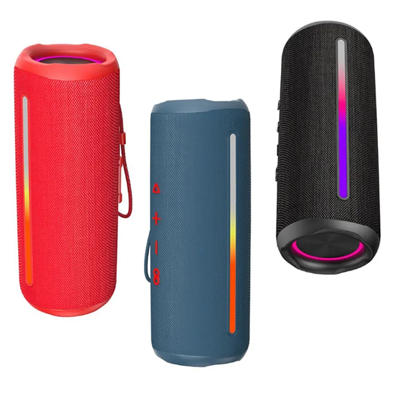 P9 pro RGB Boombox Portable Wireless Bluetooth Speaker Waterproof PC Column Super 20W Bass Outdoor Sport Music Player With FM