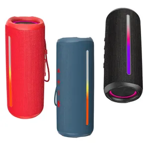 P9 pro RGB Boombox Speaker nirkabel portabel, pemutar musik olahraga luar ruangan Bass Super 20W kolom PC tahan air dengan FM
