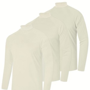 Suéter de punto grueso para hombre, cuello medio, cálido, ajustado, para otoño e invierno, ropa deportiva - Product Image 2