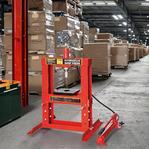 Herramientas hidráulicas de prensa de taller portátil de 10 toneladas con certificación CE para reparación de automóviles con manómetro - Product Image 3