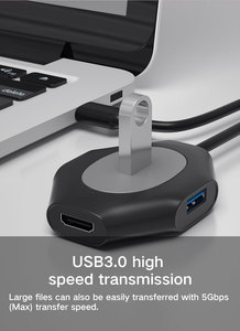 Koogold 5 en 1 Adaptateur USB C pour Android/IOS/<span class=keywords><strong>MAC</strong></span> avec 4 * usb 3.0 Chargement de PD USB C station <span class=keywords><strong>D</strong></span>'accueil Comme Hub Type-c - Product Image 3