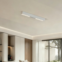 Lampe LED moderne et simple pour salon, nouveau spot anti-éblouissement à montage en surface, corps en aluminium, grille de surface lumineuse