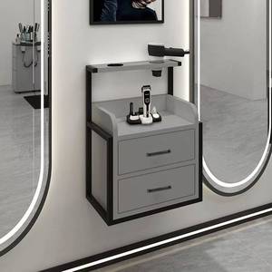 Beauty and Hairdressing Furniture Golden Cabinet Barber Salon Furniture - Product Image 2
