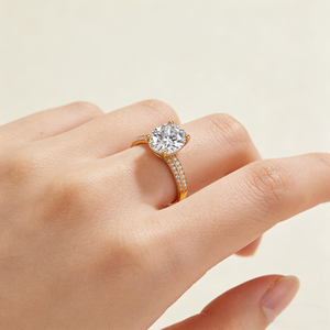 <span class=keywords><strong>Anillo</strong></span> Chapado en Oro de 18k <span class=keywords><strong>con</strong></span> Moissanita Elíptica de 3CT, <span class=keywords><strong>Anillo</strong></span> de Compromiso Elegante para Mujer <span class=keywords><strong>con</strong></span> Certificación GRA - Product Image 3