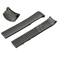 Bracelet de montre en caoutchouc de luxe pour Aquanaut 5164A 5167A 5167R avec fonction respirante, extrémité incurvée 21 mm
